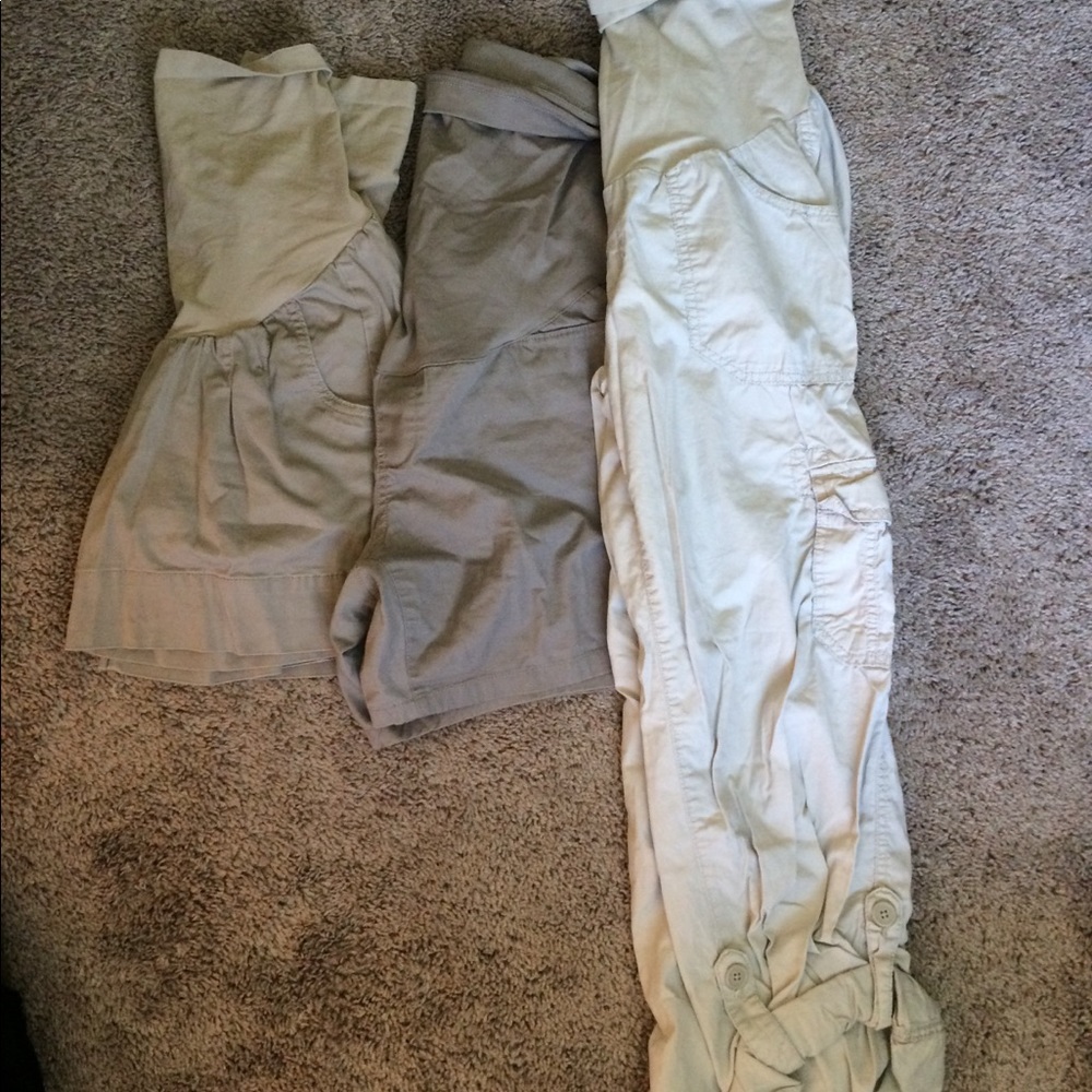 Maternity shorts and Capri lot